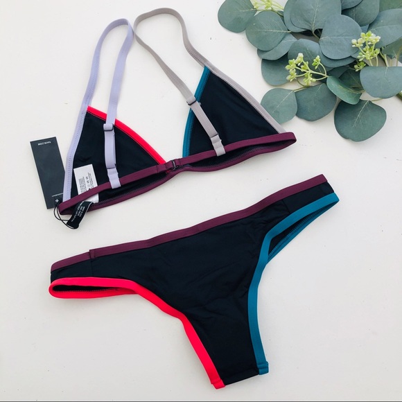 TAVIK JETT JAYDEN Color Blocked Black Bikini Set - Picture 6 of 8